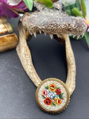Mosaic antique Italy brooch